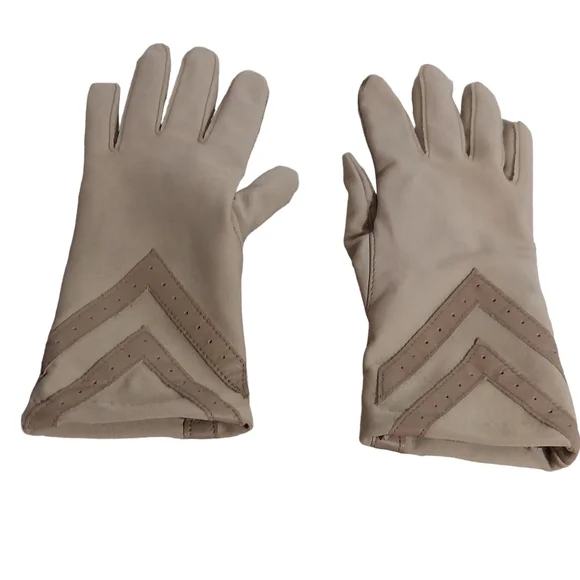 Isotoner by Aris Leather Driving Gloves Lined Women's NEW in Box - Picture 13 of 13